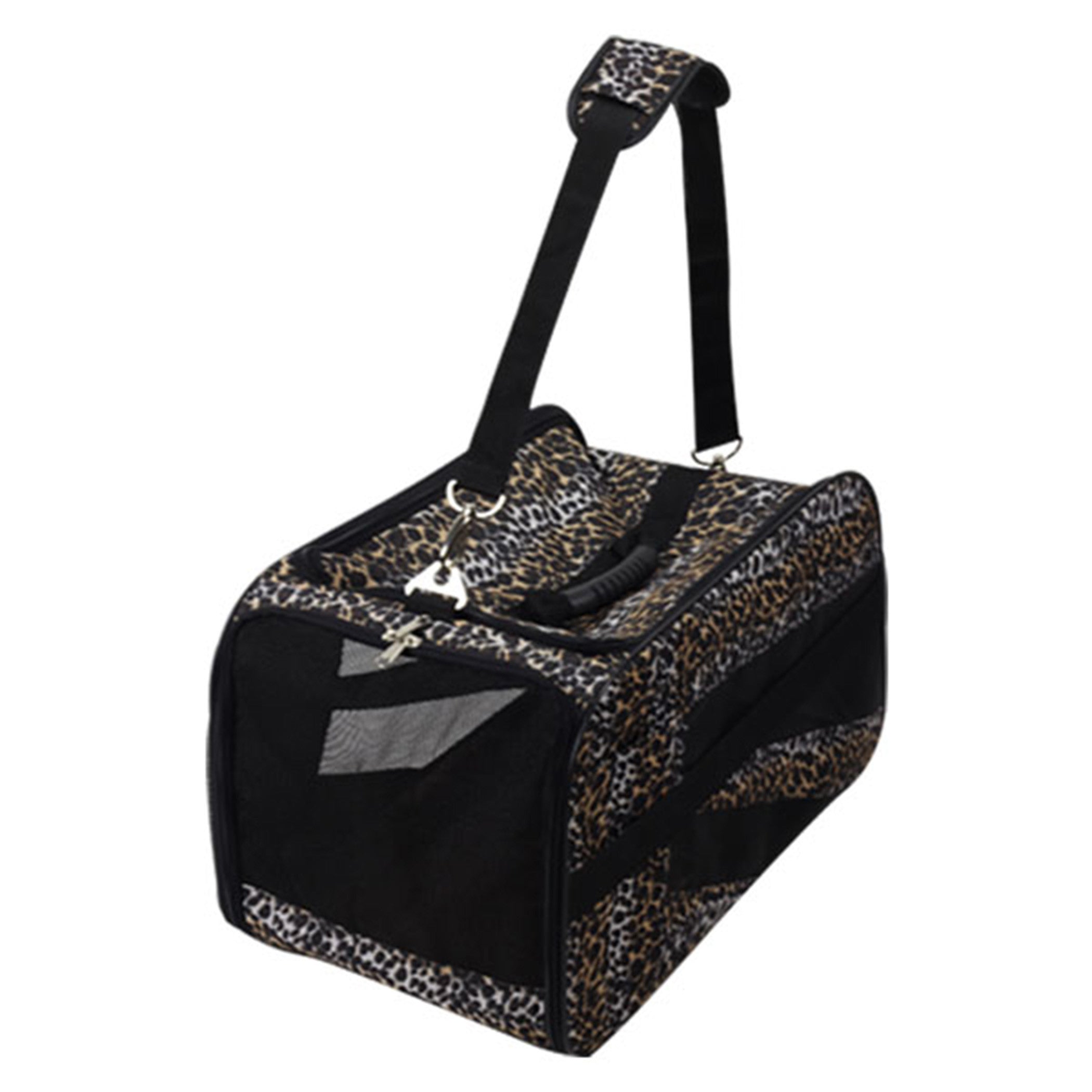 Leopard print cat carrier hotsell