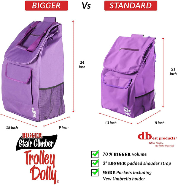 Trolley dolly bag dimensions.