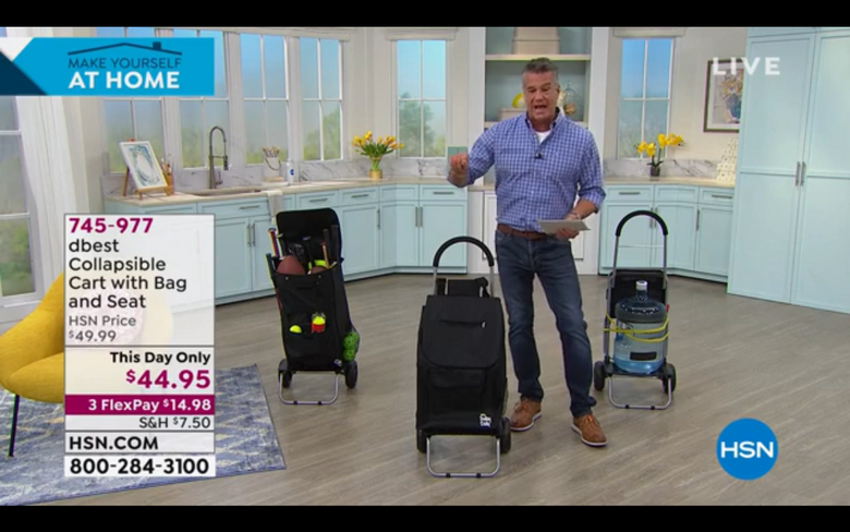 Video: dbest products Collapsible Trolley Dolly with Seat on HSN