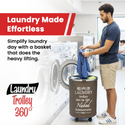 Laundry Trolley 360, Brown
