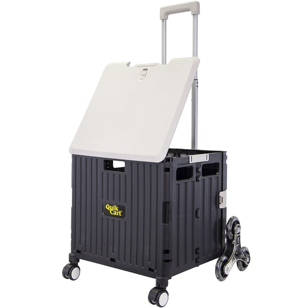 dbest products Quik Cart Stair Climber Swing Lid, Grey