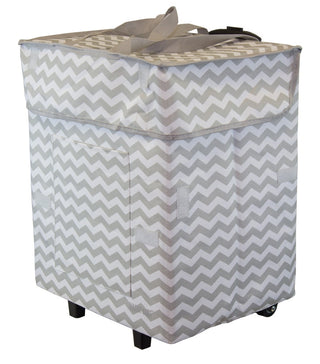 Trendy Bigger Smart Cart - Gray Chevron - Trolley Dolly   - Storage & Organization,dbest products - dbest products, Inc