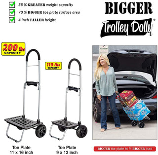Foldable grocery shopping cart.