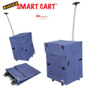 3 blue foldable shopping cart.