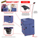 Shopping Smart Cart Blue Features.