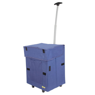 Blue collapsible Smart Cart.