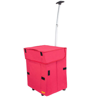 Red collapsible Smart Cart.