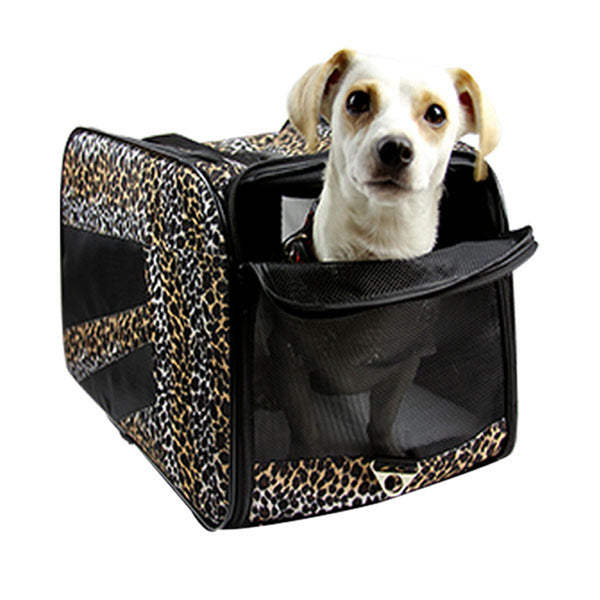 Pet Smart Cart Carrier - Leopard - Small - Trolley Dolly   - Storage & Organization,dbest products - dbest products, Inc