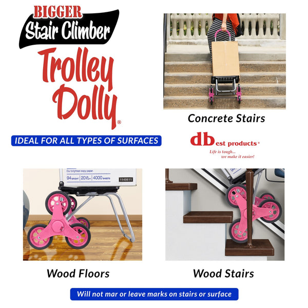 Bigger Trolley Dolly Climbing Stairs. 