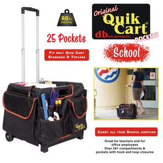 68L Quik Cart Collapsible Rolling Crate on Wheels Mobile Folding