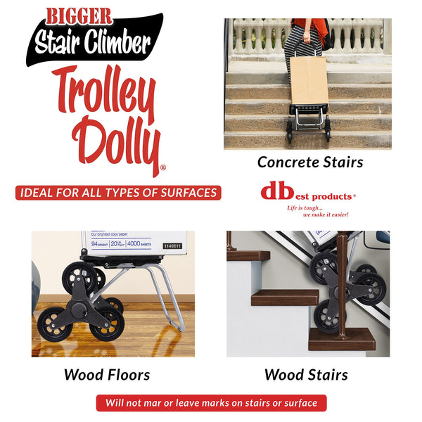 Bigger Trolley Dolly Climbing Stairs. 