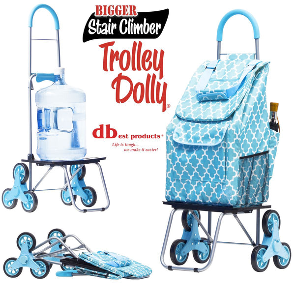 Shopping cart used as dolly.