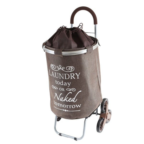 Stair Climber Laundry Hamper Brown.