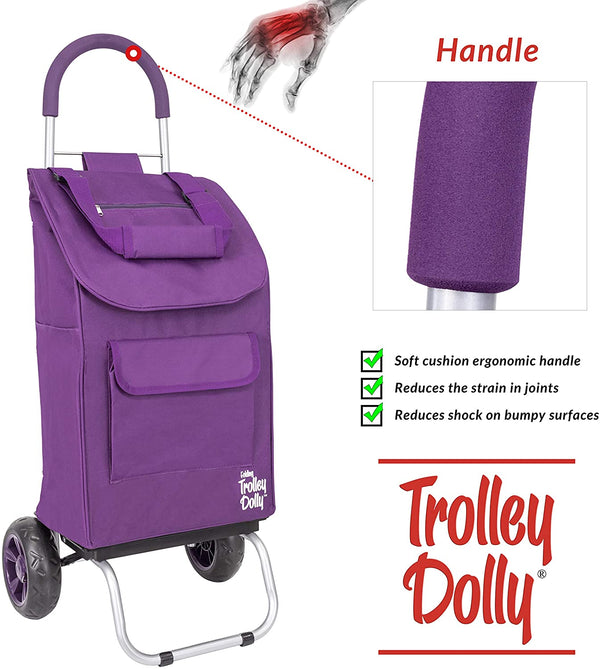 Trolley Dolly Purple Shopping Cart Dbest Products Trolley Dolly