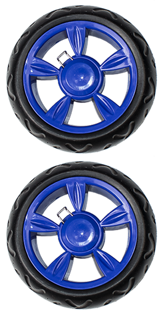Two Beefy Wheels Replacement - Blue - Trolley Dolly  Replacement - Storage & Organization,dbest products, Inc - dbest products, Inc
